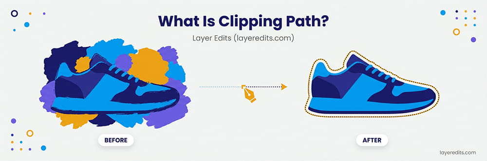 What Is Clipping Path - Before and After: Product isolated from background using Pen Tool for clean e-commerce images